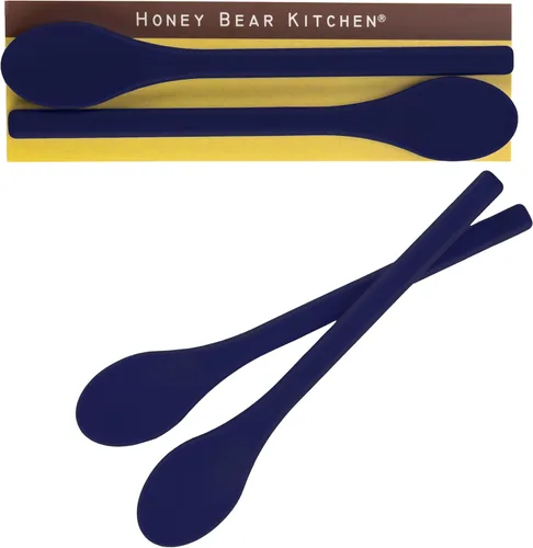 Miniatura 13 de Honey Bear Kitchen Cuchara agitadora de silicona (juego de 2, gris piedra) para café y té Gris Stone