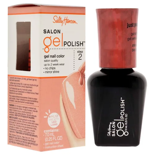 Miniatura 3 de Sally Hansen Salon Pro Gel - Esmalte de uñas laca en gel, Just Peachy, 0.24 onzas líquidas