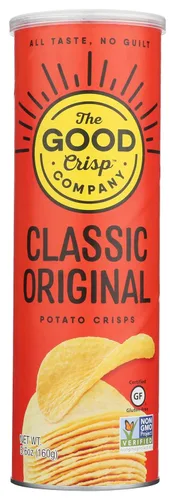 Miniatura 21 de The Good Crisp Company, Cheddar blanco envejecido, papas fritas sin gluten (recipientes de 5.6 onzas, paquete de 8), sin OMG, apto para alérgenos