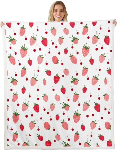 Miniatura 12 de Manfei Manta de vellón con diseño de mariposas florales en acuarela, manta acogedora para cama, sofá, decoración de habitación de niños, niñas