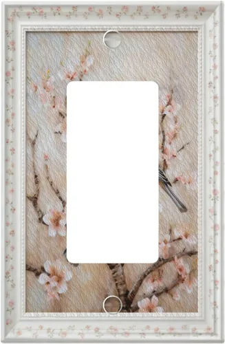 Miniatura 42 de Cubiertas Decorativas de Arte para Interruptores de Luz, Hojas de Otoño, Placa de Pared de Palanca Individual, Cubierta Decorativa de Interruptor