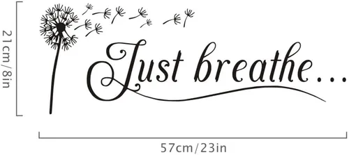 Miniatura 4 de Calcomanías de pared de diente de león, calcomanías gráficas para dormitorio, sala de estar, baño, decoración de 23 x 8 pulgadas
