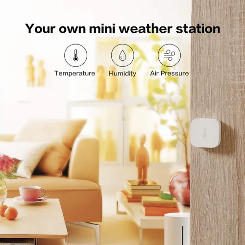 Miniatura 4 de Aqara - Sensor de temperatura y humedad Zigbee, termómetro inalámbrico higrómetro para automatización del hogar, monitoreo remoto, requiere Aqara