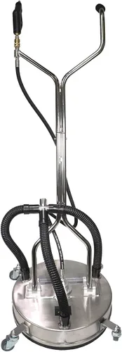 Miniatura 2 de Limpiador de superficies de acero inoxidable de 21 pulgadas con puerto de vacío, ruedas y accesorio para lavadora a presión de varilla 4000 PSI, 12