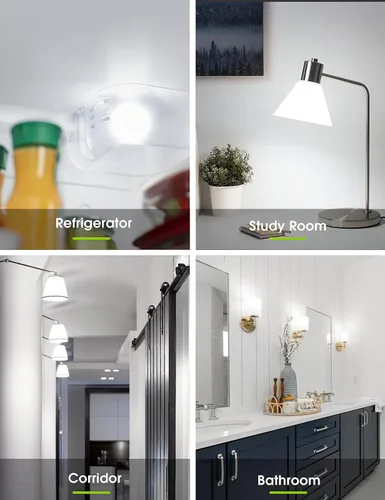 Miniatura 7 de L LOHAS LED Bombilla para refrigerador, equivalente a 40 W, 120 V, A15, bombillas impermeables para nevera, 5 W, E26, base media, luz blanca diurna