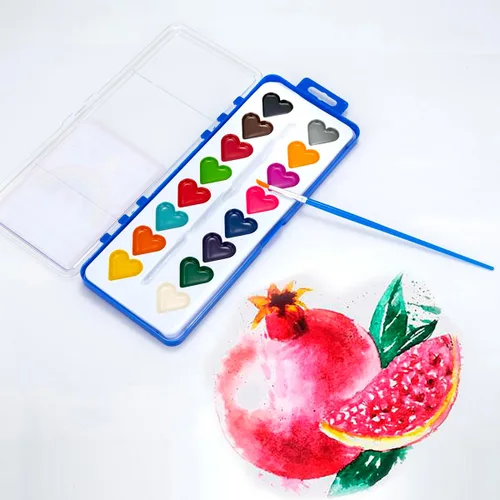 Miniatura 6 de Regalos para el día de San Valentín para niños, paquete de 24 pinturas de acuarela con pincel para niños, regalos de intercambio de premios, regalos