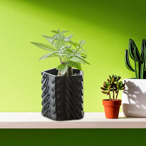 Miniatura 4 de GUTE Dragon Scales - Maceta y decantador – GOT, Fantasy I Plant and I Know Things – Jarrón de flores color mármol negro de 6 pulgadas – Dragón