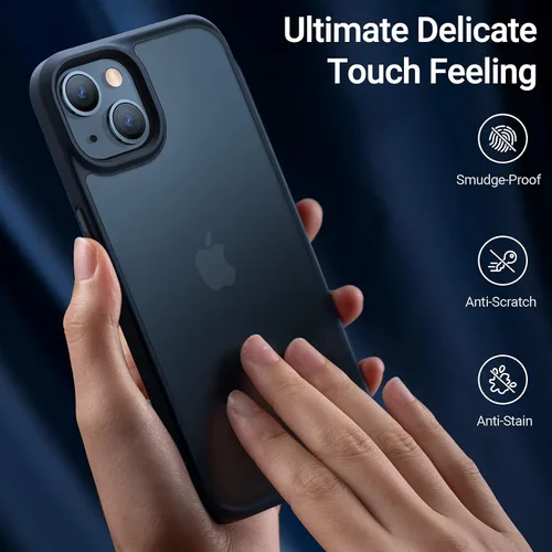 Miniatura 4 de TORRAS Funda a prueba de golpes para iPhone 13/iPhone 14, grado militar, probada en caídas, parte trasera dura protectora delgada para iPhone 13