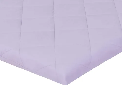 Miniatura 11 de Paquete de 2 sábanas de colchón n Play, 100% algodón percal, suaves, portátiles, para cuna, para niñas con búhos/corazones y diseño rosa sólido