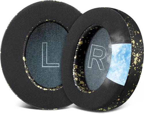 Miniatura 8 de SOULWIT Almohadillas de enfriamiento para auriculares Anker Soundcore Life Q30/Q30i/Q35, almohadillas con tela de seda de hielo, espuma de Negro
