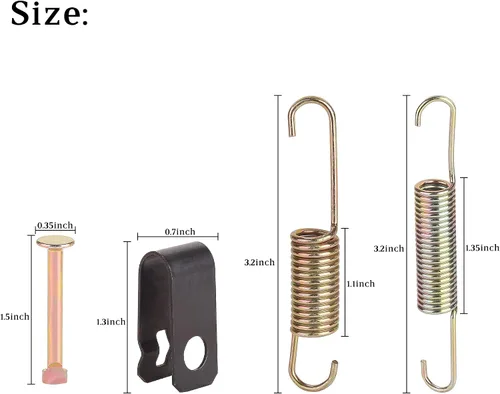 Miniatura 5 de 10L0L Kit de muelles de zapatas de freno para Club Car DS Precedent Golf Carts 1980-UP, reemplazar OEM # 1018163-01 1011466