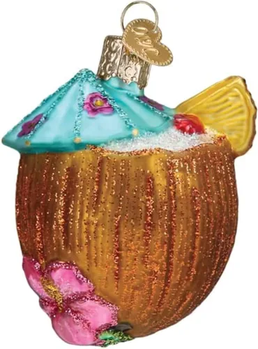 Miniatura 6 de Old World Christmas Margarita - Adorno de vidrio soplado para árbol de Navidad, decoración navideña artesanal, colección de bebidas para adultos