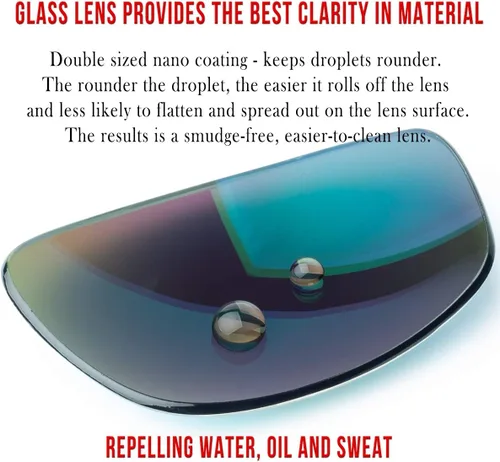 Miniatura 33 de BNUS - Gafas de sol polarizadas con lente de cristal Corning, alta definición, a la moda y resistentes a los arañazos