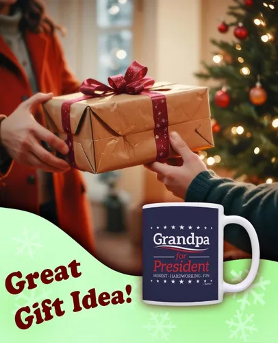 Miniatura 2 de ThisWear Taza de café de cerámica con asa para abuelo para presidente de 11 onzas 11oz - Grandpa