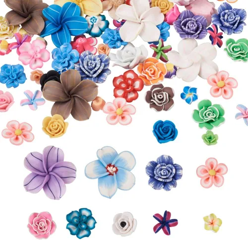 Miniatura 13 de Cheriswelry - Cuentas de arcilla de 0.157 in, 9200 cuentas de arcilla polimérica Heishi, 24 colores, planas, redondas, hechas a mano, disco