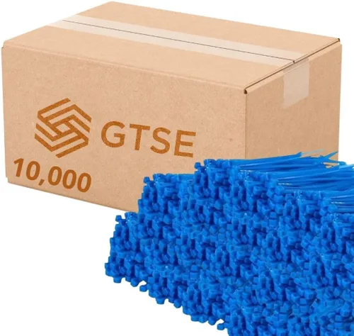 Miniatura 47 de GTSE - Paquete de 100 bridas con cremallera de 20.3 cm, color plateado/gris, 8.06 kg de resistencia, bridas de nailon grises resistentes a los rayos