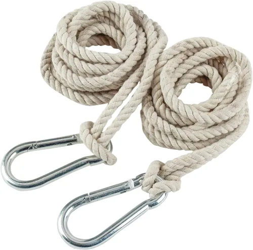 INNO STAGE 2 Correas para Colgar en Árbol de Columpio y Hamaca, Cuerda de 13 Pies Cada Una con Ganchos de Mosquetón de Alta Resistencia, Kit para