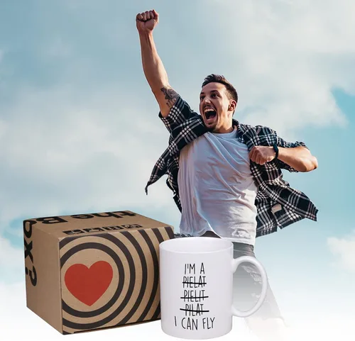 Miniatura 5 de Aurahouse Divertidos regalos de aviación de piloto para hombres y mujeres, taza con la frase "I Can Fly", regalo de piloto de aviones para niños