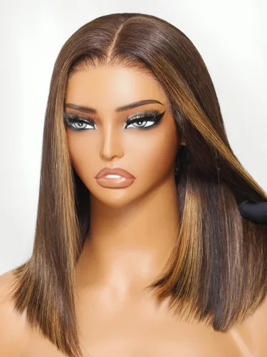 Miniatura 21 de Julia Hair Pre Everything - Pelucas de cabello humano con encaje frontal HD de 13x4, sin pegamento, pre despuntadas, pre cortadas, balayage