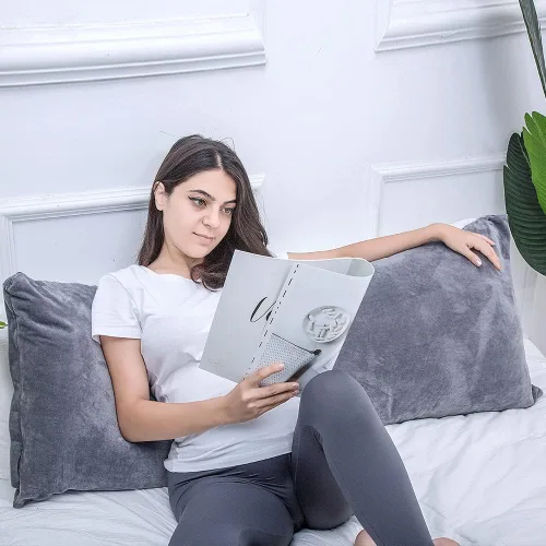 Miniatura 5 de 1 MIDDLE ONE Almohada de cuerpo completo para adultos, sueño prolongado, almohadas grandes, firme y grande con funda de terciopelo, 20 x 54 pulgadas