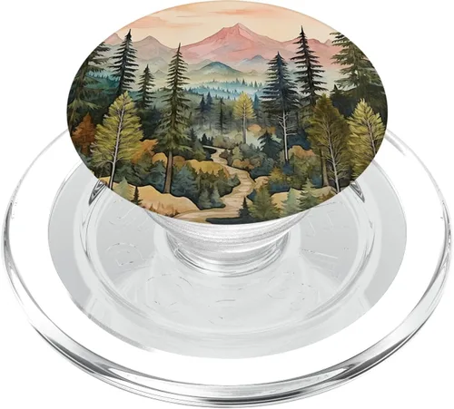 Miniatura 8 de Montañas Silvestre Bosque Senderismo Pino Naturaleza PopSockets Estándar PopGrip