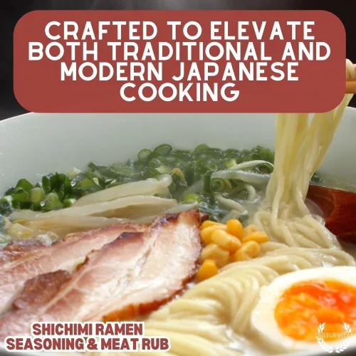 Miniatura 6 de Shichimi Ramen condimento y carne frotado – Mezcla de especias gourmet – Todo natural – Sin OMG – Hecho en Estados Unidos – Hecho a mano – Pequeño