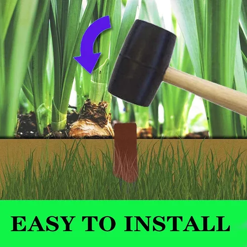 Miniatura 4 de Estacas de paisaje de jardín, 25 piezas, estacas de plástico para bordes de césped de 10 pulgadas para decoraciones al aire libre, bordes y 25 Pack