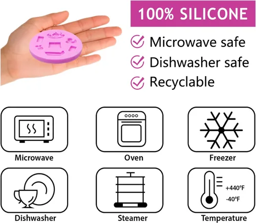 Miniatura 7 de Moldes de silicona para baby shower, pies de bebé, botella de mano, botón de ropa, fondant para decoración de pasteles, decoración de cupcakes