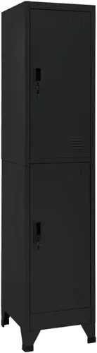 Miniatura 26 de Archivador de metal de 2 cajones, archivador de acero para oficina con cerradura para el hogar y la oficina, 35.4 x 18.1 x 28.5 pulgadas (blanco)