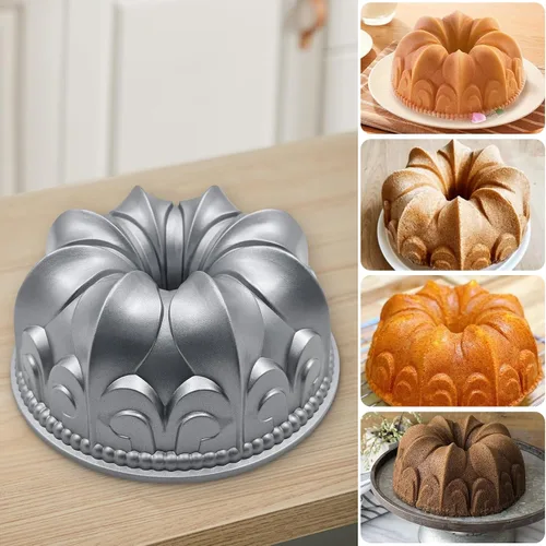 Miniatura 5 de Molde de aluminio para tartas, molde antiadherente para tartas Charlotte, fácil de limpiar, molde para hornear pasteles para cumpleaños, Navidad