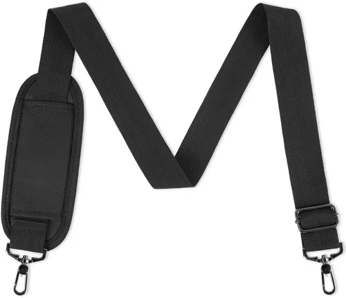 Ytonet Correa para el hombro, correa de hombro acolchada universal ajustable de 52 pulgadas para laptop, cinturón cómodo de repuesto con ganchos de