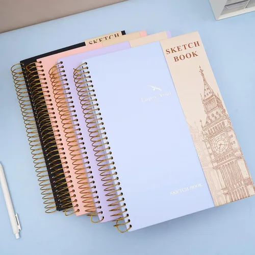 Miniatura 9 de FLYING EAGLE Cuaderno de bocetos de tapa dura para dibujar de 8.5 x 11 pulgadas, cuaderno de bocetos en espiral para adultos, mujeres y niños