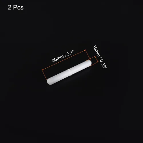 Miniatura 2 de MECCANIXITY Agitador magnético mezclador barra de agitación 80 mm (3.15 ") x10mm con forma de anillo PTFE recubrimiento imán blanco para laboratorio