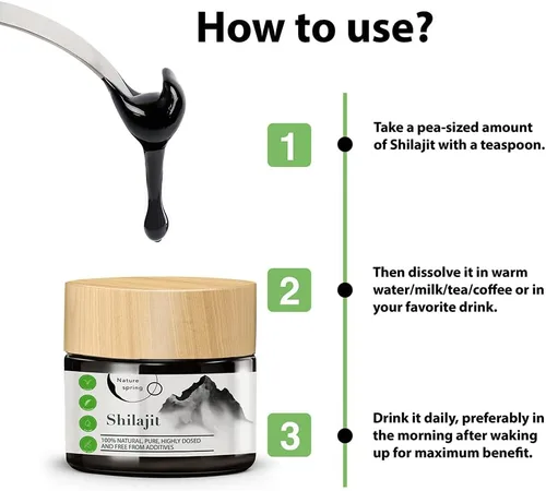 Miniatura 3 de Resina Mumijo Shilajit en vidrio Premium +2 meses Ácido húmico y oligoelementos Apoya el sistema inmunológico y la energía