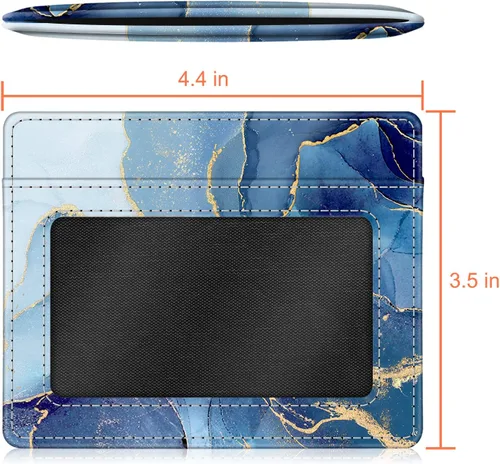 Miniatura 54 de Fintie Billetera delgada y minimalista para bolsillo frontal, con bloqueo RFID, tarjetero y ventana de identificación, para hombre o mujer
