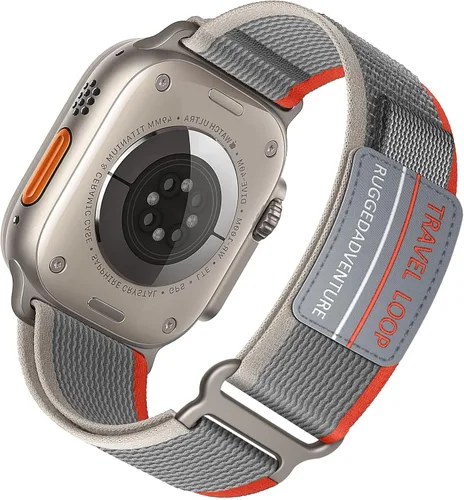 Miniatura 12 de ALMNVO - Correa unisex Trail Loop de nailon resistente para Apple Watch Ultra/2 de 1.92, 1.77, 1.73, 1.65, 1.61, 1.57, 1.49 pulgadas, para Apple