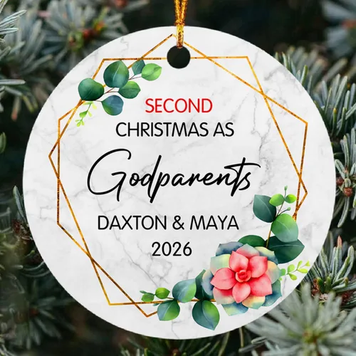 Miniatura 8 de Dino - Adorno de segunda Navidad para bebé, dinosaurio personalizado para niño/niña, regalo para nuevos padres, cumpleaños personalizado y nombre