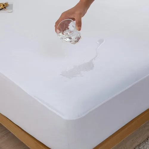 Miniatura 14 de Kingnex - Protector de colchón impermeable de doble parte para cama king ajustable con cabeza flexible de 32-34 pulgadas desde la cabecera, ultra