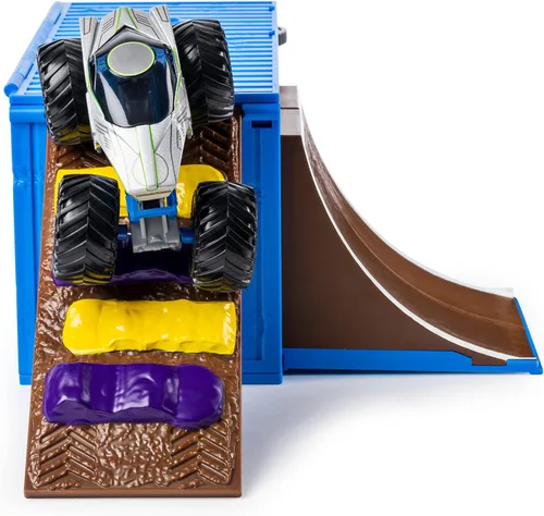 Miniatura 5 de Monster Jam Ship It & Flip It Juego de Transformación con Camión de Fundición a Troquel 1:64, Multicolor