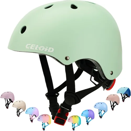 Miniatura 14 de Casco de bicicleta para niños, cascos de patineta para niños de 2 a 3 a 5 a 8 a 14 años, ajustable, multideporte, bicicleta, patinaje, fútbol