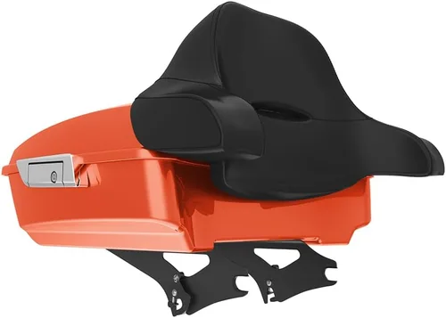 Miniatura 183 de King Tour Pack para Harley Alpine Green, cierre de paquete turístico, portaequipajes superior, soporte de montaje negro, placa de metal para Harley