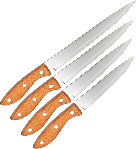 Cuchillo de Cocina para Pelar y Cortar Frutas, Verduras, Carne y Vegetales, Cuchillos de Cocina de Acero Inoxidable con Hoja Ultra Afilada y Mango