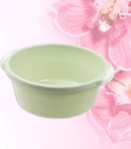 Miniatura 2 de Cubo de pie de remojo bañera de 2 piezas tamaño lavabo de pie de plástico verde baño lavado hogar medio simple bañera de remojo
