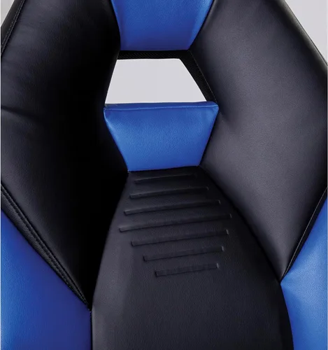 Miniatura 7 de Realspace RS Gaming™ RGX - Silla de oficina para juegos de piel sintética con respaldo alto, color negro/blanco, compatible con BIFMA