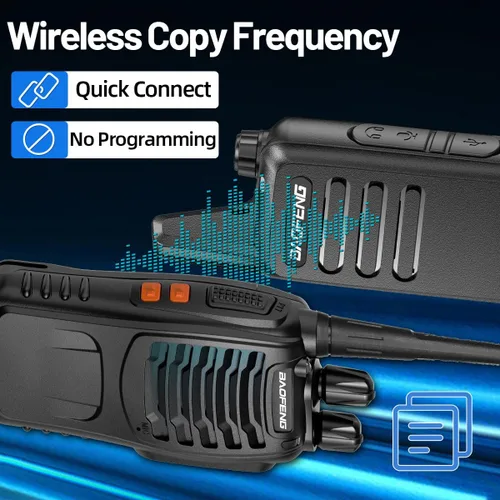Miniatura 4 de Walkie Talkies de largo alcance para adultos, radios walkie talkies recargables con auriculares, radios de 2 vías, transceptor de mano UHF