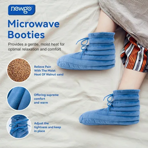 Miniatura 6 de Botines para microondas para pies fríos, calentador de pies calentado por microondas para fascitis plantar, artritis y alivio del dolor de Aquiles