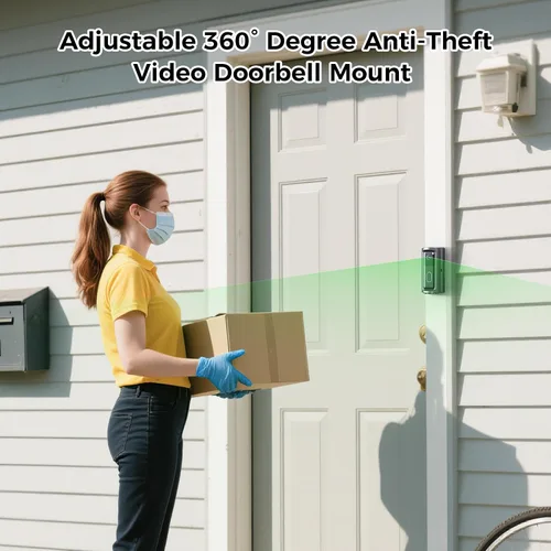 Miniatura 6 de Soporte para timbre Blink ajustable en ángulo de 360° compatible con timbre de video Blink (modelo 2025), soporte de cámara sin taladrar