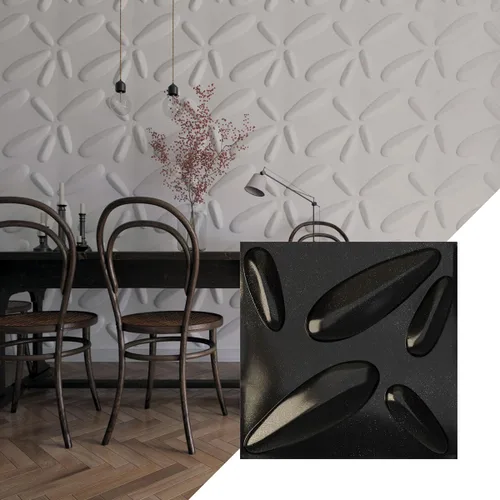 Miniatura 14 de Ekena Millwork 19 5/8 pulgadas de ancho x 19 5/8 pulgadas de alto, pétalo EnduraWall decorativo 3D, cobre envejecido (cubre 2.67 pies cuadrados).