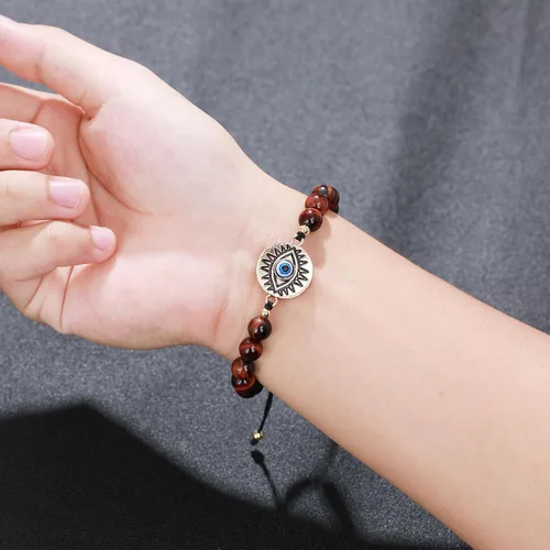 Miniatura 6 de ZPMMPZ Natural Stone Beaded Bracelet for Men Birthday Christmas