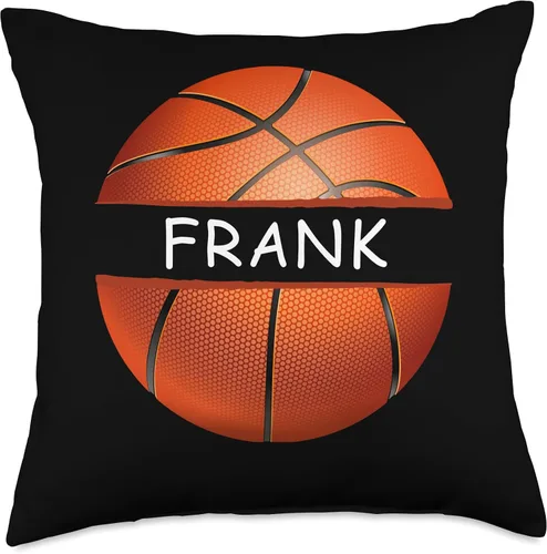 Miniatura 4 de Novelty Personalized Name Frank Sports Basketball Throw Pillow